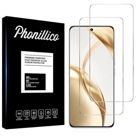 Tampered Glass - Phonillico - Honor 200 5G - Pakkaus 2 - Naarmuuntumaton - Läpinäkyvä