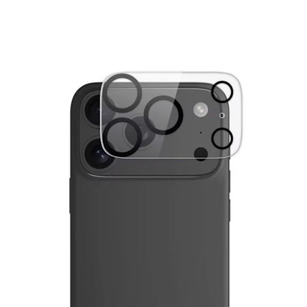 iPhone 17 Pro Max camera lens protector HD clear glass - transparent