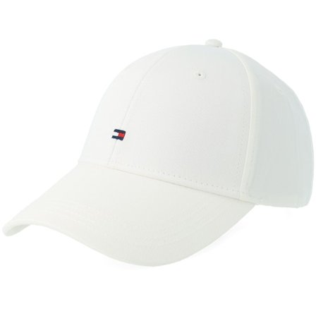 Tommy Hilfiger - Hvid adjustable Kasket - Flag 6 Panel Cap Ecru Adjustable @ Hatstore
