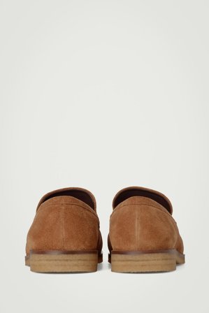 COS Homme Mocassins Froncés En Daim in Beige