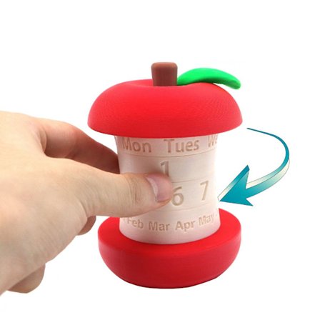 Apple roterande kalender kreativ evighetskalender skrivbordsdekoration prydnadsföremål Amazon julklapp