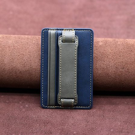 2ST Telefonkortshållare Mobiltelefonficka BLÅ - high quality