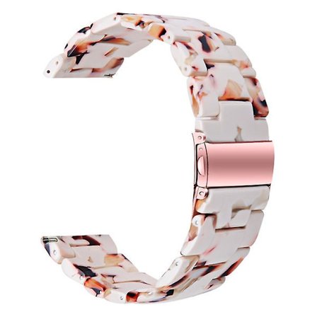 Udskiftningsrem til Garmin Vivoactive 4, 22 mm, Vandtæt resinrem - Nougat Multicolor Style W Garmin Vivoactive 4