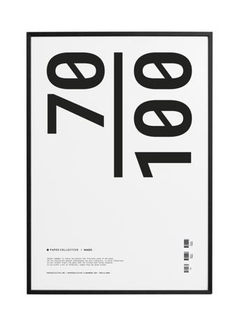 Pc Frame Black Timber Plexi - 70X100 Cm Home Decoration Frames Svart Paper Collective