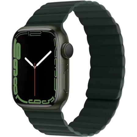 Kompatibel med Apple Watch8-reimer, klokkestropp med magnetisk spenne, silikonklokkestropp 42/44/45/49 mm, erstatningsstropp for iWatch-reimer SE/7/6/
