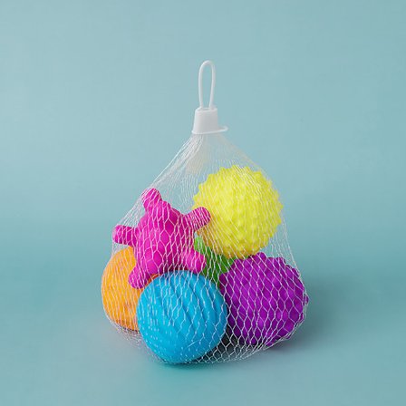 Sensoriska Mjuka Bollar 6 Mjuka Bollar i Olika Former/Storlekar för