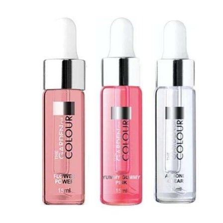 3-pakning - Cuticle oil - Blomst, Tyggegummi, Mandel - 15ml