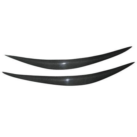 Ekte karbonfiber øyelokk øyenbryn lokk frontlykt trim deksel for Infiniti Fx35 Fx37 Qx70 Fx50 2009-2013