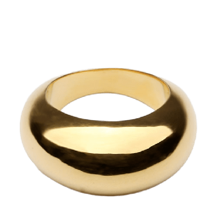 Syster P Bolded Big Ring Gold Ringar Dam Guld 7