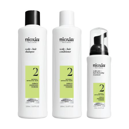 Nioxin System 2 Trial Kit, 150 ml + 150 ml + 50 ml