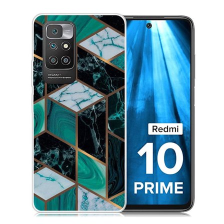 Marmormotiv Xiaomi Redmi 10 Prime / Xiaomi Redmi 10 skal - Smaragd Marmor