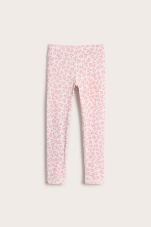 Kappahl | Treningsleggings leopard | Lyserosa