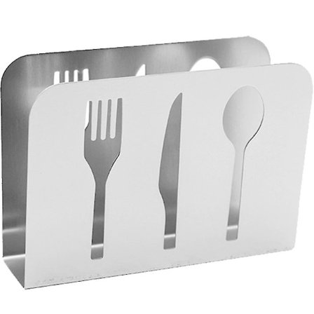 Servietholder i rustfrit stål i moderne stil