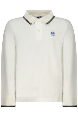 North Sails Polo Maniche Lunghe Bambino Bianco