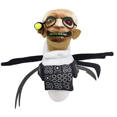 Skibidi Toalett Leksak Plysch, Vetenskapsmannen Plysch Stoppade Figur Dockor Presenter Till Barn Och Vuxna