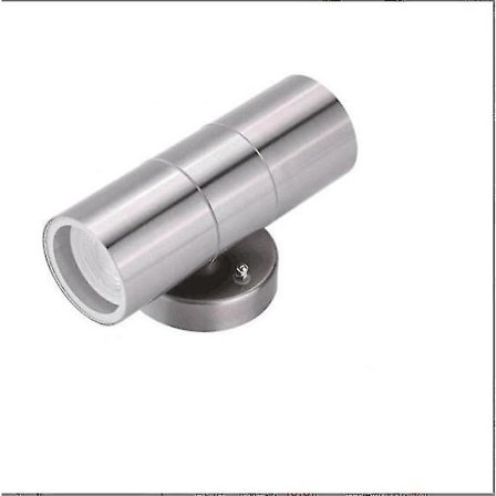 Dobbelt Op Og Ned Udendørs Væglampe I Rustfrit Stål Væglampe Med Gu10 Pærer (Pære Ikke Inkluderet), Ip44 Væglampe Til Haver, Terrasser, Garager