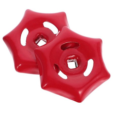 2st Kranhandtag 6mm Fyrkantigt Hål Ratt Handtag Vattenkranhandtag Slang Handratt