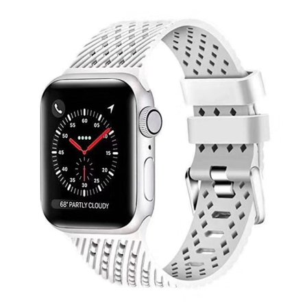 Apple Watch Series 5 40mm cool silikone Urrem - Hvid