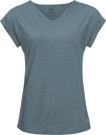 Jack Wolfskin Women's Coral Coast Tee Women short-sleeved sweaters Blue XS