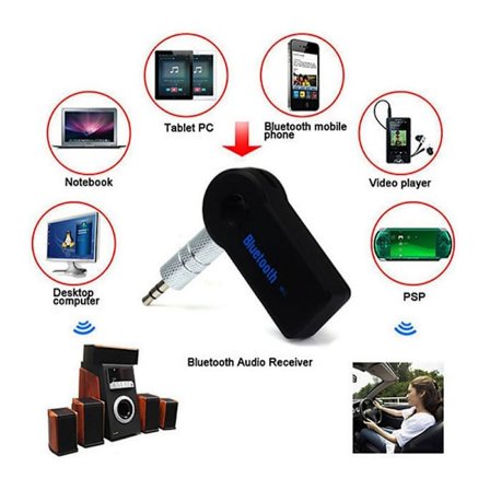 Trådlös Bluetooth -mottagare 3,5 mm USB För Aux Stereo o Musik Ca onesize