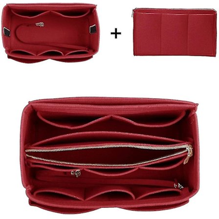 Lompakon järjestäjä, huopapussi, vetoketjullinen käsilaukun muotoilija