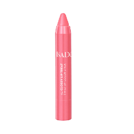 IsaDora The Glossy Lip Treat Twist Up Color Stick Bare Belle Läppglans Unisex Röd 3,3G