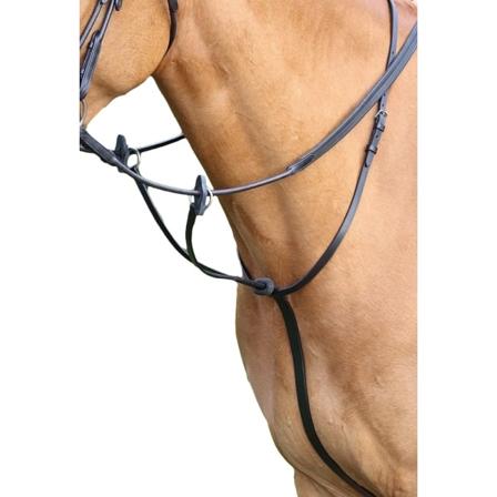 Aviemore Leather Horse Running Martingale Full Black