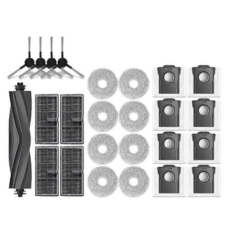 Tillbehörssats för L40 Ultra AE/CE Robotdammsugare med huvud-/sidoborstar, moppduk, HEPA-filter