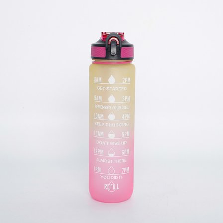 1000ml Utomhus Bärbar Sport Vattenkokare Med Skala Utomhus Bärbar