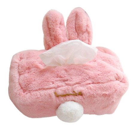 Tilbehør Bil Hvid Legetøjskasse Dekorativ Papirlommetørklædeboks Bil Papirlommetørklædeholder Sjov Papirlommetørklædeboks Pink