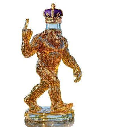 Morsom Whiskeyflaske, Gravert Sasquatch-formet Glasskaraffel for Whiskey, Vin, Morsom Rustikk Bar, Hytte- og Hyttedekor, Gave til Kjæresten (Fww)1 stk