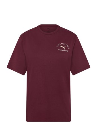 PUMA Puma Class Relaxed Tee - Burgundy - L