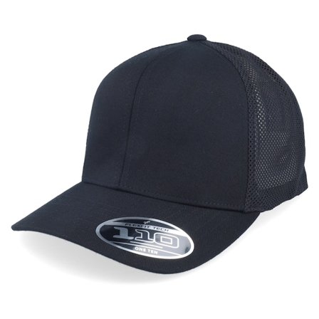 Flexfit - Negro trucker Gorra - Black/Black 110 Trucker @ Hatstore