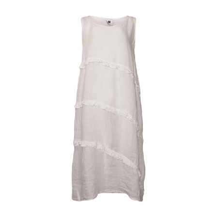 Tiffany Ivalou, Long Dress, Linen - White Klänningar Dam M/L