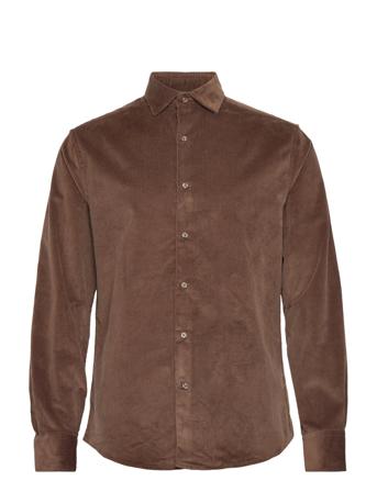 Bs Kongsberg Casual Slim Fit Shirt Skjorta Casual Brun Bruun & Stengade