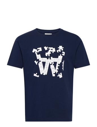 Ace Puzzle T-Shirt Blue Wood Wood