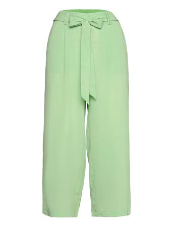 Onlnova Lux Crop Palazzo Pant Sol Wvn 7 Green ONLY
