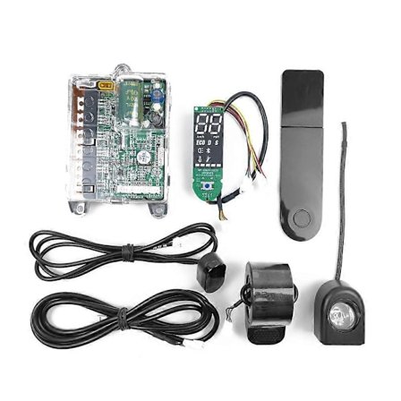 Elscooter Moderkort Kontroller 36V Huvudkort Kontroller Digital Display med Fram- och Bakljus Kompatibel med M365/PRO Electric-Perfet