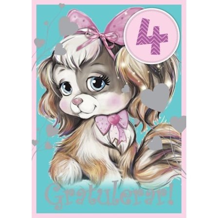 Yhden lapsen kortti 4 vuotta, koiran pata