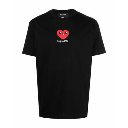 Dsquared2 T-shirt , Zwart , Heren , Maat: M