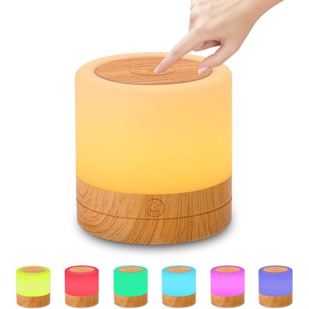 Sengelampe, touch-dæmpbar, LED-lys, touch-dæmpbar lampe