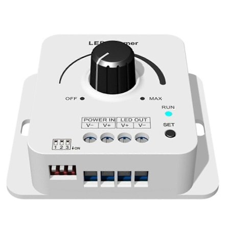 12-48VDC Skydance Rotary LED Dimmer V1- 1CHx8A 5 Nivåer Ljusgradienthastighet för Enkelfärgad LED St