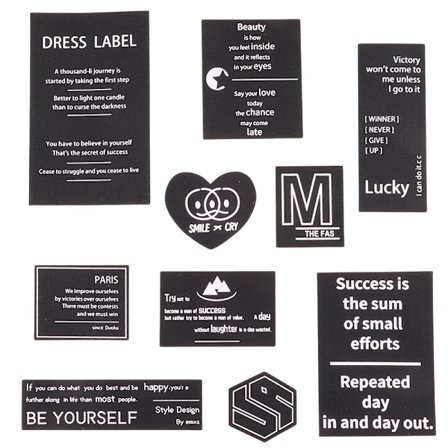 Untuvatakki Korjauspaikat Sarja 10 osaa Black