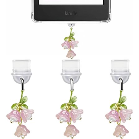 3 kpl Kindle-koruja, pölysuojakorut yhteensopivat Type C -latausportilla varustettujen Kindle-laitteiden kanssa, Coquette-lahja kirjojen ystäville, 