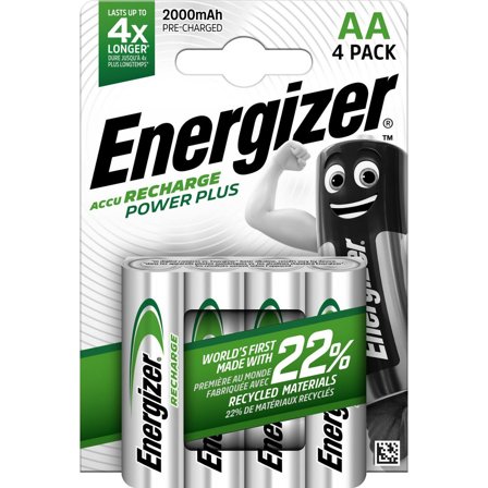 Energizer Batteri Laddbar P-P AA 4/fp - Lyreco - Kontorsmaskiner - Batterier - Uppladdningsbara