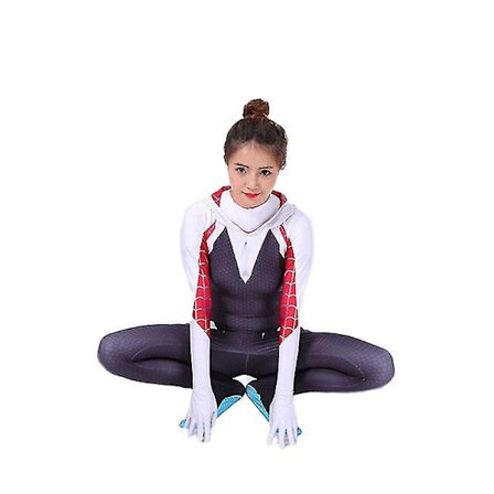 Spider-Man World Gwen Stacy Cosplay Jumpsuit Halloween W