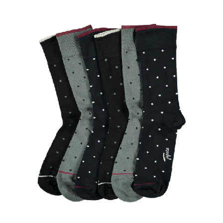 Topeco Strumpa Bambu, 6-pack Strumpor Herr Flerfärgad 41-45