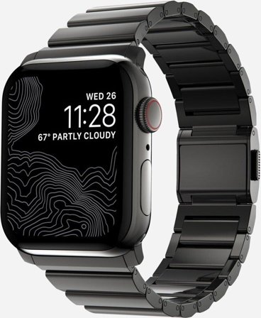 Nomad Apple Watch Steel Band 45mm/44mm/42mm Graphite