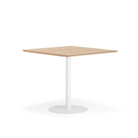 Pöytä METRIC, jatkopala, 1000x1000x900 mm, valkoinen/tammi