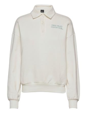 Amira Sweater Sweatshirt Trøje Hvid Gina Tricot